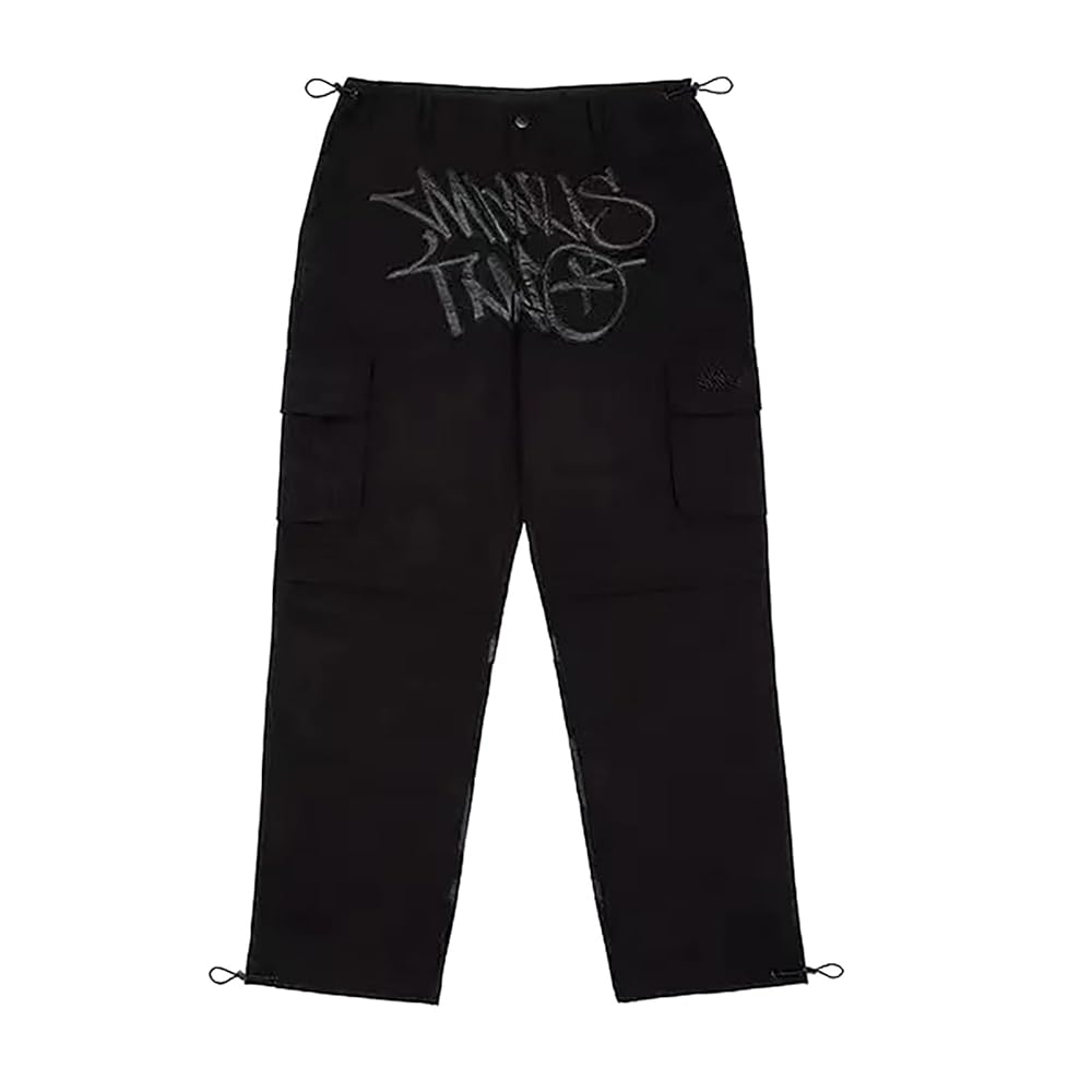 Y2k Minus Two Cargo Pants for Boys Printed Hip Hop Wide Leg
